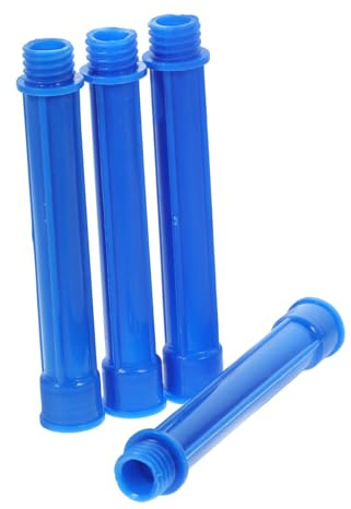 Veemoon 4pcs Caulking Tip Extenders Small Tube Adapter Set, Caulk Nozzle Extension Tools Compatible Pneumatic Caulking Guns for Glass Sealant, Extended Inner to Outer Thread Conversion