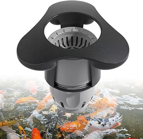 Skimmer galleggiante a ventosa, pulitore automatico per piscine e chiarificatori per grandi laghetti da giardino, efficiente estrattore di superfici per laghetti fino a 25 m²