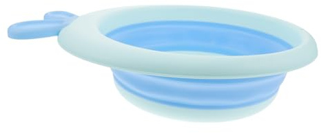SOLUSTRE Zusammenklappbares Waschbecken für Neugeborene Tragbare Babyflaschen Waschschüssel im Cartoon Drachen Design Multifunktionale Wanne für Reisen und Camping Kapazität