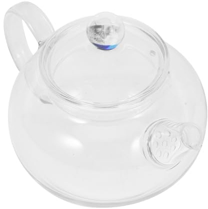 BESTYASH Théière la Maison Bureau pour Infusion de Thé Chaud en Verre Borosilicaté 200ml Couvercle et Poignée Pratique