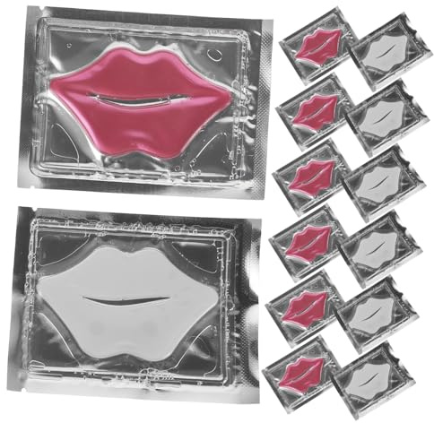 POPETPOP 20 pezzi Maschera Labbra Collagene Patch Idratanti e per Labbra Secche Gel Trasparente per Ridurre Rughe Sottili e Mantenere Morbidezza per