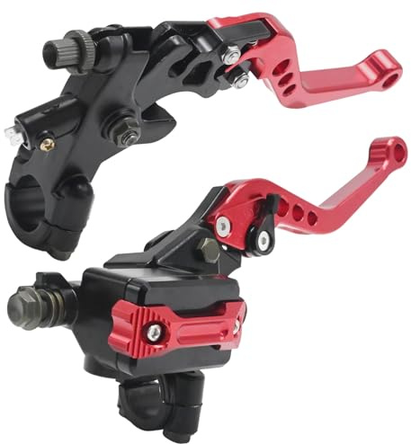 MospdyGear 7/8 Universal Brake Clutch Master Cylinder Reservoir Levers, Handle Clutch Lever Set, Suitable for Most Motorcycles, Dirt Bikes and ATVs（22mm）