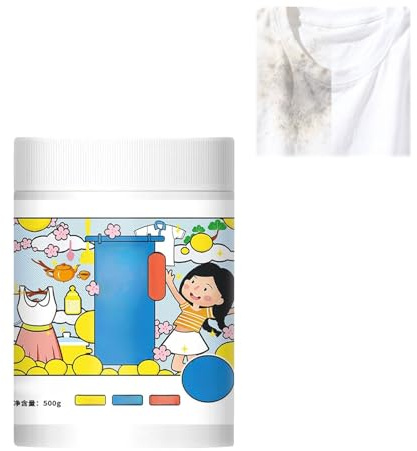 Détergent à lessive hyper concentré, 500 g, détachant et booster sans chlore, sans danger pour les couleurs, sans danger pour les tissus du quotidien, doux pour la peau (1PC)
