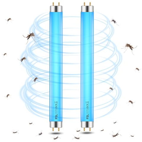 CLCXBSR BL T8 F10W Tube de remplacement pour tue-mouches, 13 pouces (34,5 cm), Lampe UV 365nm | Compatible avec tue-insectes électronique, piège à mouches et lampe anti-insectes