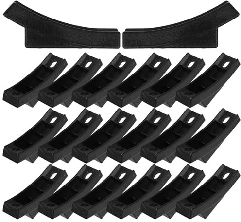 LABRIMP Piedini Gomma Vite, Tappi Neri in Plastica 20 Pezzi | Cuscinetti per Gambe di Sedia, Protezioni per Pavimenti in Plastica, Antiusura Antiscivolo