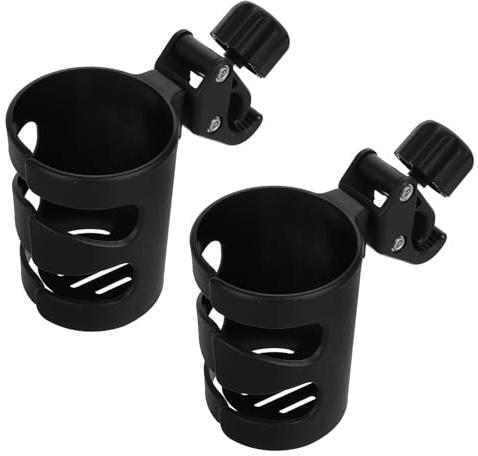 TINEASUR Bottle Holder For Stroller Walker Adjustable Rotatable Cup Clamp For Carriage Bikes Wheelchair Non-slip