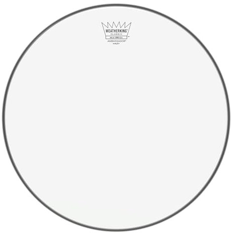 Remo Ambassador beschichtetes Schlagzeugfell, klassische Passform Ambassador Hazy Classic Fit, Snare-Seite 14 Inches Hazy