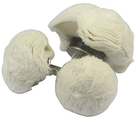 Preamer 100% Cotton Buffing Pad Polishing Mop Car Wheel Buffer Polisher Kit Drill Attachment (100MM + 75MM + 55MM)
