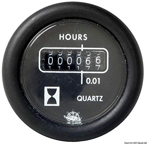 OSCULATI Contaore Guardian 12 V Nero