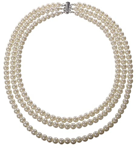 GRACEART Anne Boleyn - Collana girocollo con perle finte, stile vintage, elegante gioiello per il collo, Stile 05, 12-18 inches