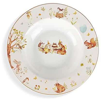 Nada Home Service d'assiettes creuses Isabelle Rose Forest Shabby Chic en porcelaine 6 pièces 5423