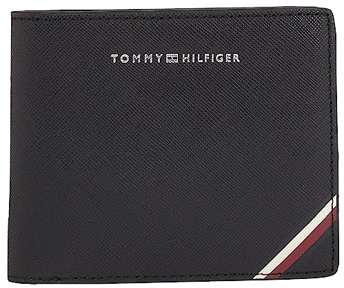 Tommy Hilfiger Th Central Cc Flap And Coin Geldbörsen, Herren, Schwarz (Black), Os