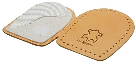 Vaya Medical Correcto Semelles Orthopédiques Talonnettes De Correction Supination Et Pronation Pieds Creux Coussinets Talon En Cuir Véritable Soutien Posture Douleur, Taille 38-40
