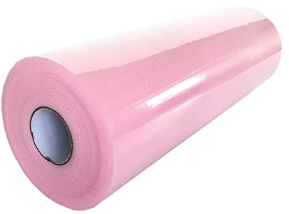 Rolle TüLl,TüLl Pastellfarben Weiße Tüllrolle 30 cm 100 Yards Rosa Tüll Rolle Spule Tutu Stoff Hochzeit Geburtstag Dekoration Partei liefert (Color : Pink)