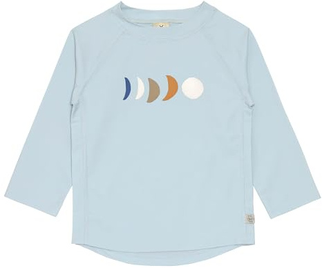 LÄSSIG Baby Kinder Schwimmshirt Badeshirt Langarm mit UV-Schutz/Long Sleeve Rashguard Moon Powder Blue, 3-6 Monate, Größe: 62/68