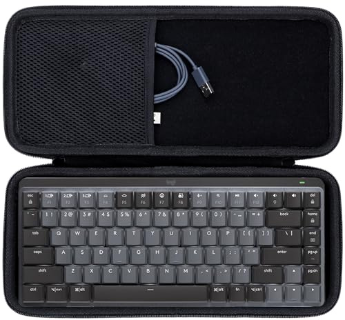 Lebakort Duro Caja Estuche Funda para Logitech MX Mechanical Teclado Mini para Mac Inalámbrico Iluminado