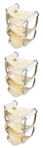Supvox 3stücke Kleine Hängematte Für Kleintiere Gemütliches Warmes Bett Für Hamster Chinchilla Ratten Und Gerbils Weichem Strapazierfähigem Material Für Käfige Gelb