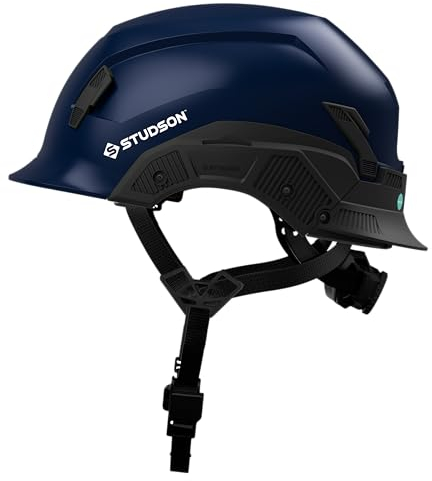 STUDSON SHK-1 Schutzhelm, nicht belüftet, Typ 2, Klasse E (Blau, Größe M/L, 53–59 cm)