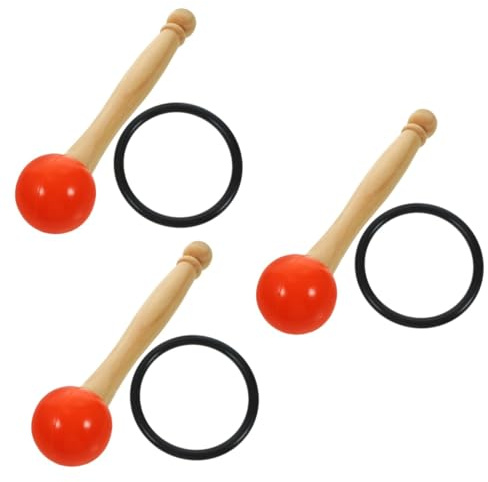 3 Sets Klangschalen-Schlägel, Schalen, Spielschlägel, Meditationswerkzeug, Kristall-Klangschale, Schlägel, Gesangsschalen, Schlägel, tibetische Klangschale, Stab, Kristallschale, Holz, mehrfarbig