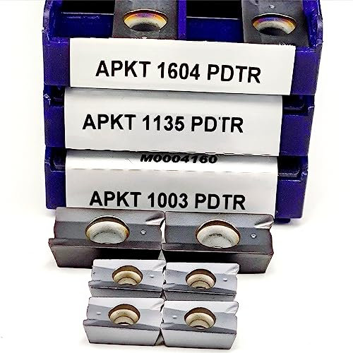 APKT1135 APKT1604 APKT1003 PDTR LT30 Wendeschneidplatte Metall APKT 1135 APKT 1604 APKT 1003 Drehmaschine Schneidwerkzeug 10 Stück(APKT1003 PDTR LT30)