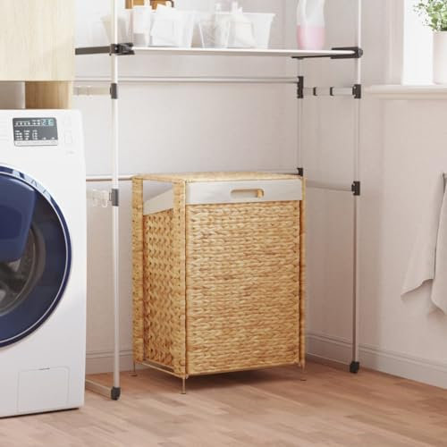 Homgoday Meuble panier à linge 44 x 34 x 64 cm jacinthe d'eau, décoration de meubles, meubles d'intérieur/extérieur pour salon bureau