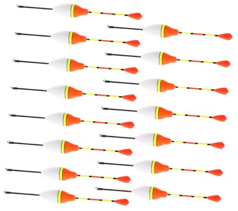 HANABASS 15pcs Fishing Floats Outdoor Fishing Line Bobbers Floating Tools Rod Random Color