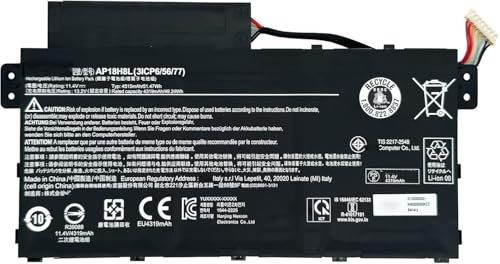 AP18H8L 3ICP6/56/77 Laptop-Akku- | Ersatz für Acer Aspire 5 A514-51G A515-53G A514-51 / Spin 3 SP314 SP314-53N SP314-53GN / TravelMate B1 Series (11.4V 51.47Wh)