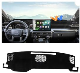 Autorder Dashboard Cover Mat for Toyota 4Runner 2025 2026 / Toyota Tacoma 2024 2025 2026 Accessories Dash Cover Upgrade Velvet Dash Mat Sunshade Glare UV Rays Protector