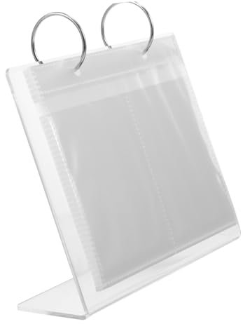 OATIPHO Pochettes à Bijoux Transparentes Avec Support Pochettes Pour Boucles Oreilles Sacs Pour Bijoux Album De Rangement Pour Petits Objets