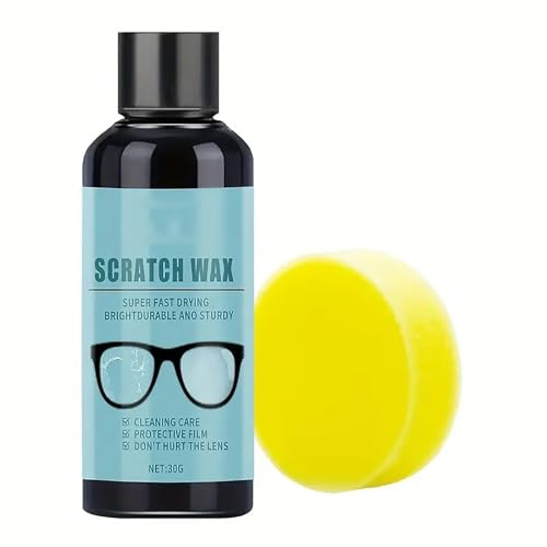 Brillengläser-Spray zum Entfernen von Kratzern,Linsen-Kratzer-Entferner-Spray,Brillenglas Kratzentferner,Reparaturflüssigkeit Für Smart Phone,Objektiv Wartung 30G