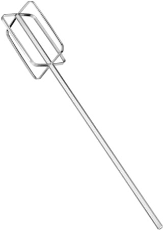 Cabilock Stainless Steel Meat Stirring Rod Thickened Whisk Attachment for Hand Drill Kitchen Mixing Stick for Hot Pot Dough and Meat Paste Ergonomic Design Easy to Clean Practical Tool