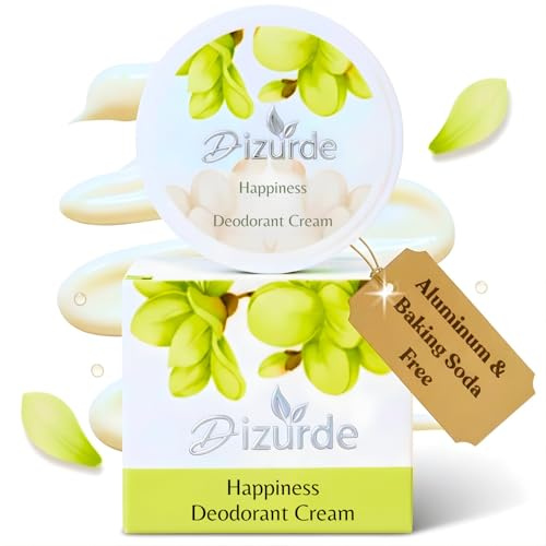 Crème Déodorante Naturelle Antitranspirante pour Hommes et Femmes | Déodorant Sans Aluminium pour Peaux Sensibles | Protection Longue Durée, Sans Traces
