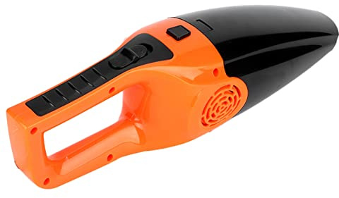 KIMISS Aspirateur à Main Haute Puissance pour Voiture, Portable, Humide et Sec, Double Usage, Collecteur de Poussière, 12V, 3600pa, Haute Aspiration (Orange)