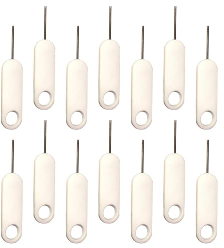 SHINEOFI Lot de 20 Éjecteurs de Carte Sim en Métal, Aiguilles Pratiques pour Smartphone, Extracteurs Universels pour Tiroirs Sim, Accessoires de Maintenance Téléphonique, Usage Quotidien