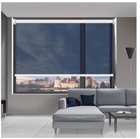 Cortina Transparente Unidireccional Persiana Enrollable De PVC Privacidad Diurna Tinte Ventana Persianas Reflectantes Desplegables Con Bloqueo Solar Película Aislamiento