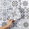 Hode 24 Piezas Azulejos Adhesivos Cocina Baño, Vinilos Baño Azulejos, Fancyhaus Baldosas Adhesivas Pared Impermeable DIY (Vientre de Pescado Blanco, 15cmx15cm)