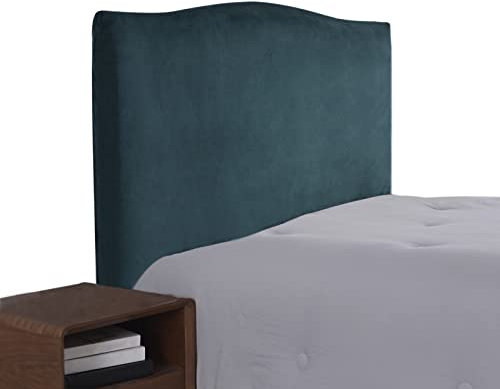 DEZYPZAM Weicher Strecken Samtstoff Staubdicht, für gepolsterte Schlafzimmer Kopfteil, Samt Stoff, Bett Kopfteil Bezug (GrüN,150cm(140-170cm))