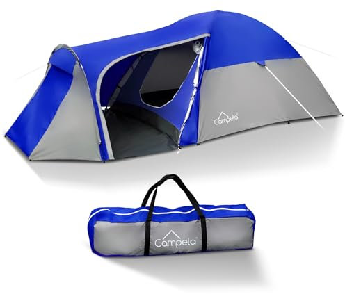 Campela Tenda da Campeggio 3 Persone – Impermeabile 3000 mm e Montaggio Rapido – Per Trekking, Weekend e Festival – Igloo Leggera con Zanzariera e Vestibolo