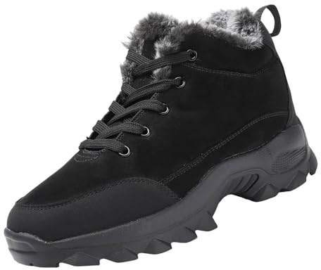Botas de nieve para hombre, senderismo, trekking, material exterior impermeable, botas de senderismo con forro polar, botas de nieve ligeras, botas de nieve térmicas, botas de invierno para exteriores