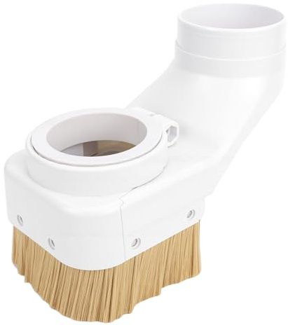 ZDAGELD CNC Dust Shoe 75mm Spindle, Double Brush, ABS Material, Wood Chip Collection, Improved Visibility, Spindle Dust Shoe, Cover, Collector for CNC Engraving Machine with