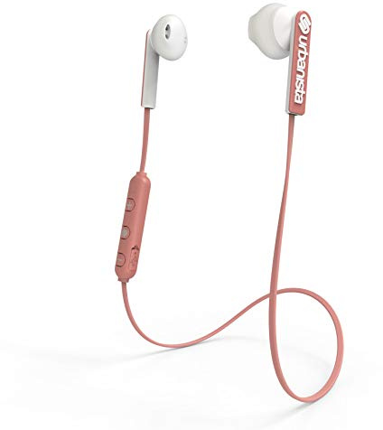 Urbanista Berlin magnetische Bluetooth-Kopfhörer [KABELLOSE Freiheit], bis zu 4 Stunden Wiedergabezeit, Telefonieren per Mikrofon - Rose Gold