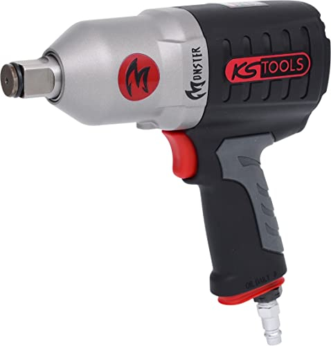 KS Tools Hochleistungs Schlagschrauber Druckluft MONSTER 3/4 515.3785 I 3-fache Drehmomentvorwahl 510, 680, 931 Nm mit max. Löse-Drehmoment 1690 Nm I Zum Anziehen & Lösen von Schrauben