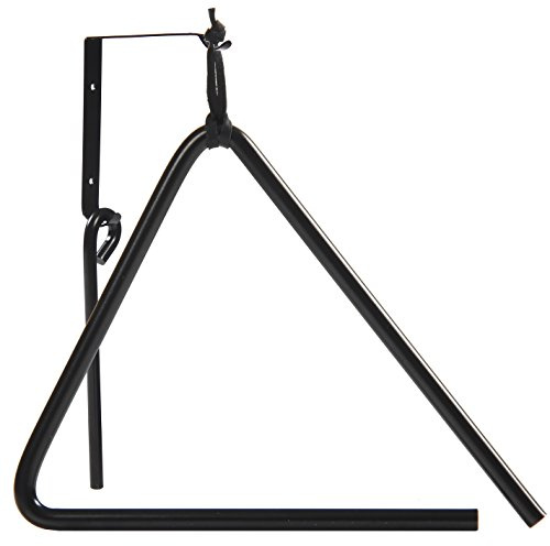 Upstreet Triangle Dinner Bell and Outside Dinner Bell Made of Chuckwagon Cast Iron Bell - Includes Metal Hanger and Call Striker