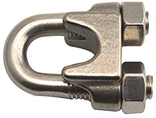 Wuuuycoky Drahtseil-Clip, Edelstahl, Standardgröße