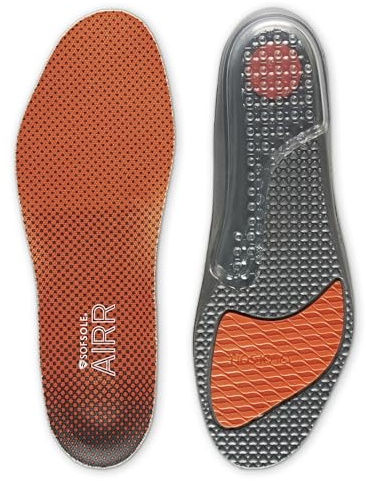 Sof Sole mens Airr Performance Full-length Insole, Orange, 9-10.5 US