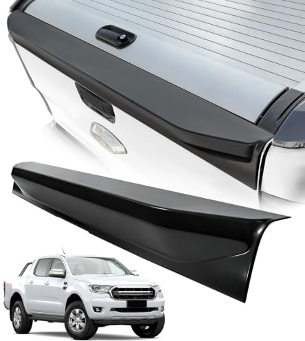 JHCHAN Ladekantenschutz Heckklappenspoiler für Ford Ranger 2012-2022, Heckklappenschutz Schutzleiste Zubehör für Wildtrak Raptor T6 T7 T8, UV-beständig langlebig wetterfest ABS