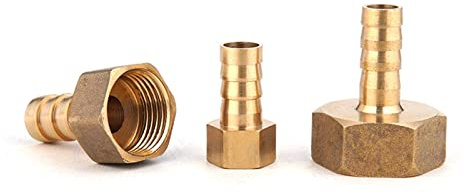 XINHUI Raccordo per Tubo Raccordo per Tubo in Ottone 6/8/10/12/14/16/19MM Coda a Barb 1/8 1/4 3/8 1/2 3/4 1 BSP. Connettore Adattatore Accessorio in Rame Femmina 1 PZ