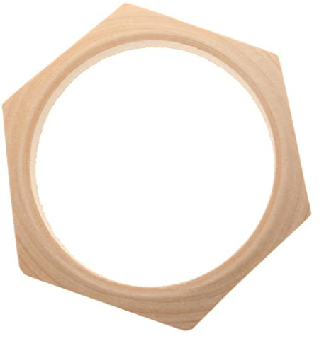 Luzhengyang naturligt trä gör-det-själv armband armband armband hantverkskit – oavslutade träarmband för smyckestillverkning – set med 6 smala stora armringar för fester, bröllop – perfekt för –