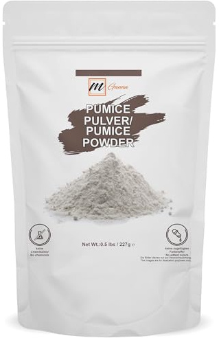 Polvere pomice naturale al 100% per maschere facciali, peeling della pelle, produzione di sapone e altre formulazioni cosmetiche 0,5 lbs / 227 g