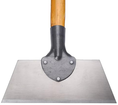 Pelle de jardin, pelle plate pour l'aménagement paysager, pelle à bords plats pour le nettoyage du jardin, outil de nettoyage de jardin, pelle à plantes en extérieur, pelle en acier, élimine les